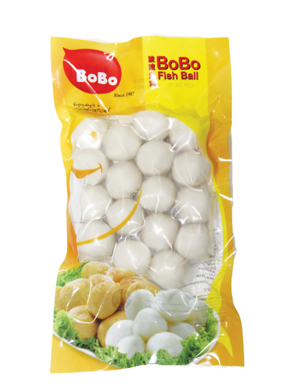 BoBo Cooked White Fish Ball - Ha Li Fa Pte Ltd - Best Fishball