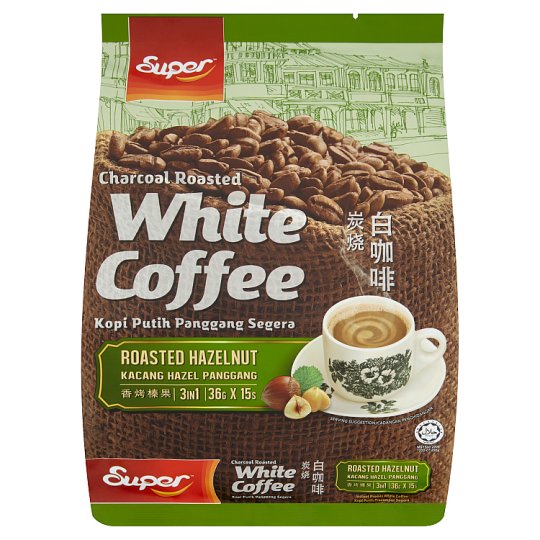 Super Roasted Hazelnut 3 in 1 Charcoal Roasted White Coffee 540gx15's