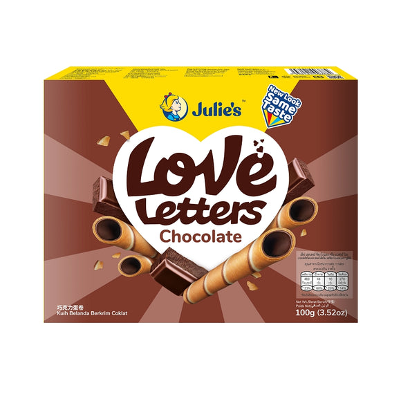 Julie's Love Letters Chocolate 100g