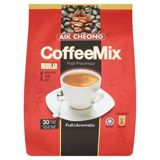 Aik Cheong 3 IN 1 Coffee Mix Regular 600g x 30 Sachets