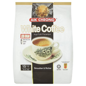 Aik Cheong Less Sugar 3 in 1 White Coffee 600 x 15 Sachets