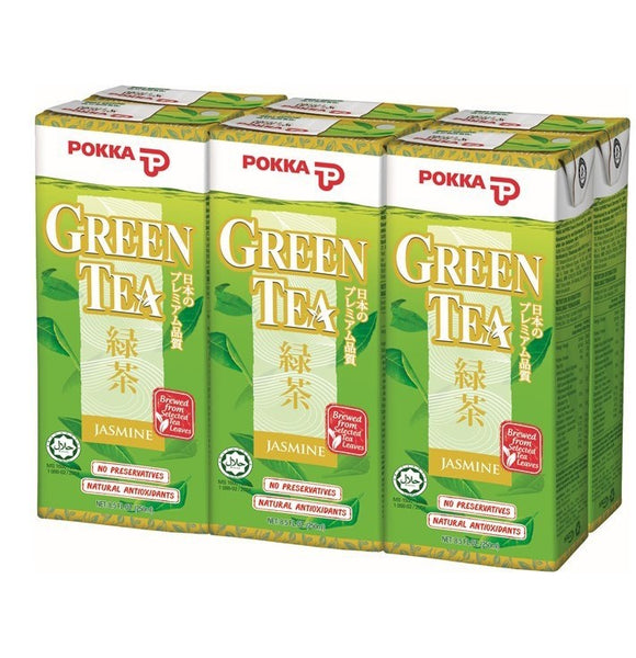 Pokka Green  Tea Pack 250ml x6