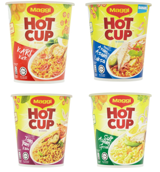 Maggi Hot Cup Instant Noodle Curry Kick Flavour 59g