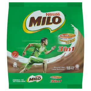 Nestle Milo Activ-Go 3in1 Chocolate Malt Drink 18 x 33g